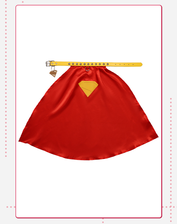 Pet Portrait Custom - Mantello Cosplay Rosso Krypto, Costume Superdog